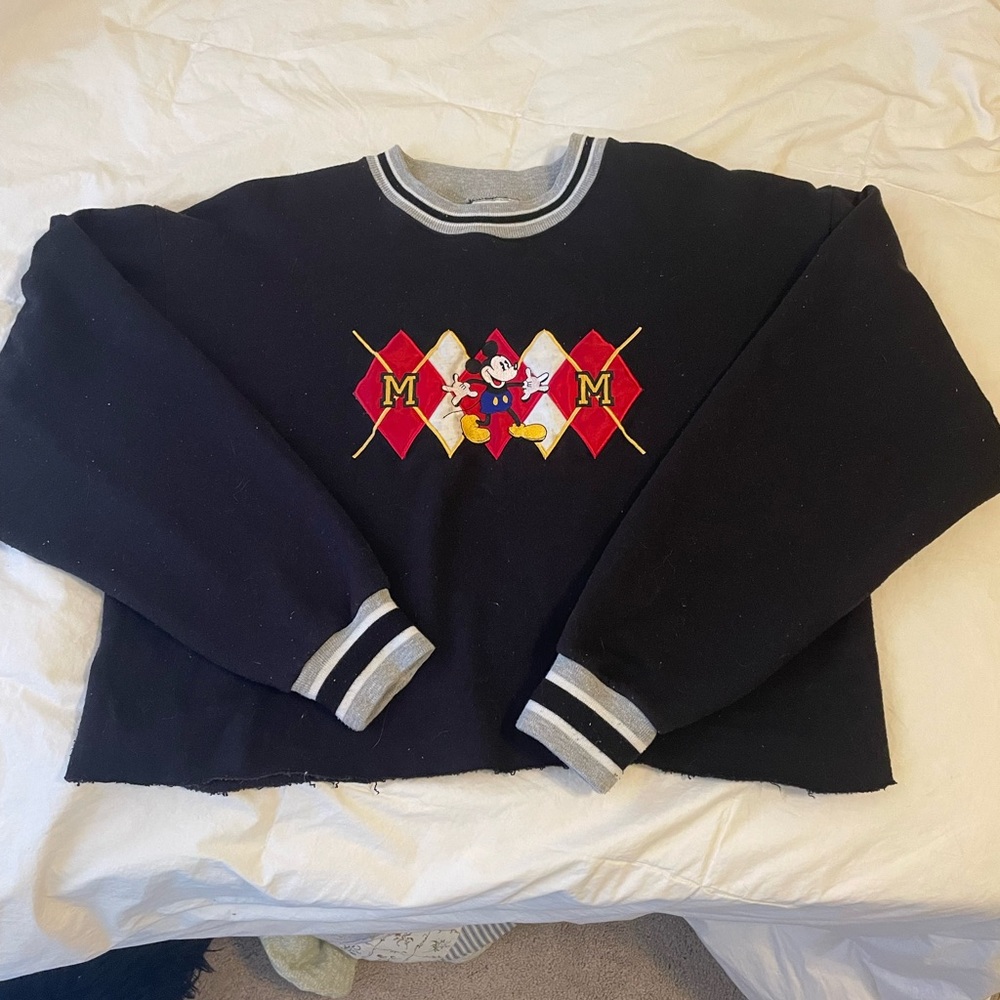 VINTAGE MICKEY MOUSE cropped sweatshirt